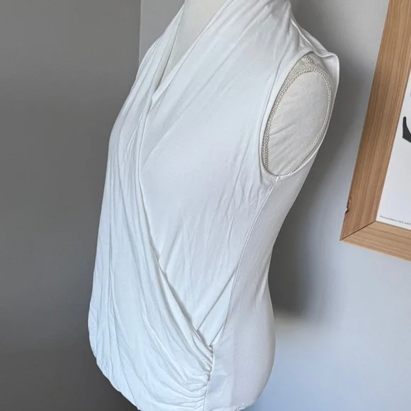 Banana Republic White Wrap Blouse - Picture 6 of 7